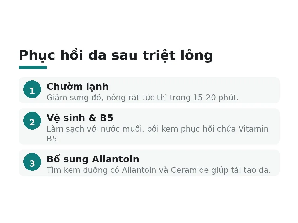Cách xử lý ngay và chăm sóc phục hồi da như thế nào?
