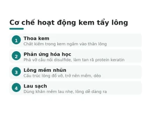 Cơ chế hoạt động kem tẩy lông