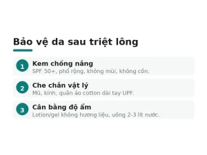Bảo vệ da sau triệt lông