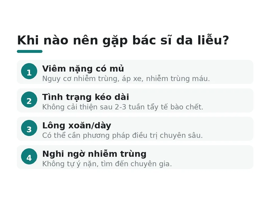 Khi nào cần gặp bác sĩ da liễu?