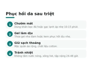 Phục hồi da sau triệt