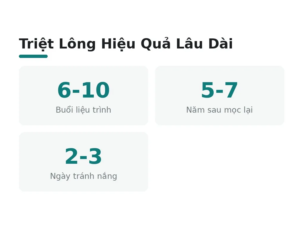 Lưu ý quan trọng trước, trong và sau triệt lông